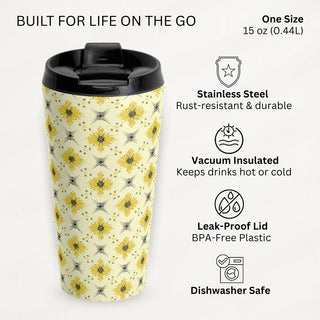 Golden Blossom - Travel Mug