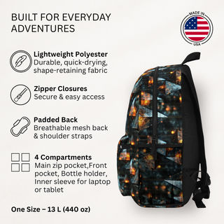 Golden Glow Pendants - Backpack
