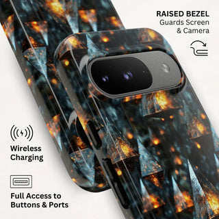 Golden Glow Pendants - Pixel Tough