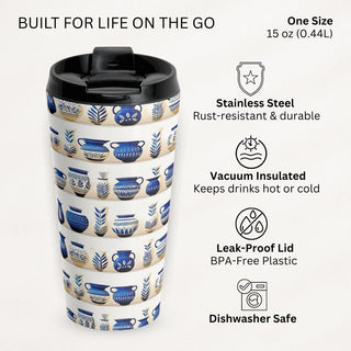 Indigo Vessels - Travel Mug