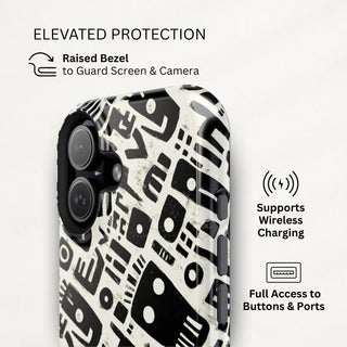 Monochrome Echoes - iPhone Tough