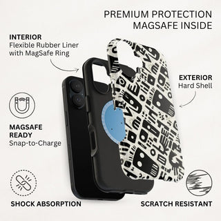 Monochrome Echoes - iPhone MagSafe