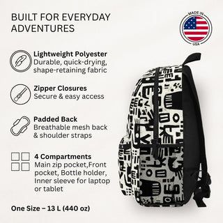 Monochrome Echoes - Backpack