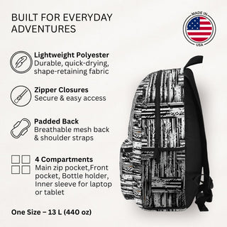 Monochrome Grunge - Backpack