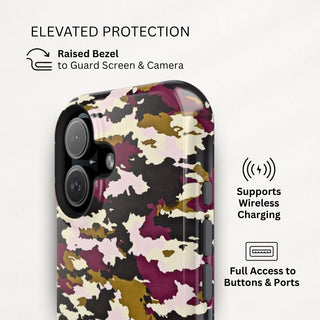 Mulberry Camouflage - iPhone Tough