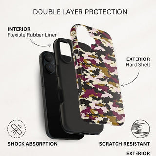 Mulberry Camouflage - iPhone Tough