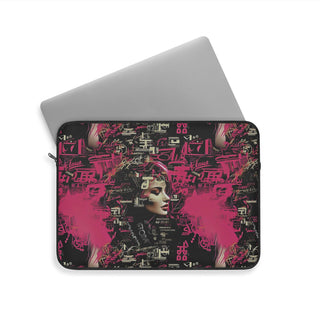 Neon-Lit Silhouette - Laptop Sleeve