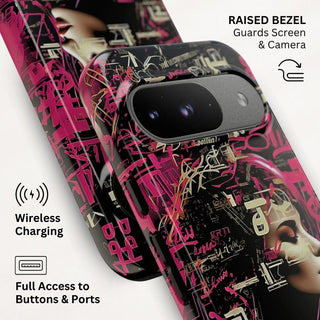 Neon-Lit Silhouette - Pixel Tough