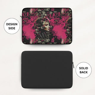 Neon-Lit Silhouette - Laptop Sleeve