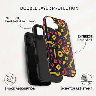 Neon Glyphs - iPhone Tough