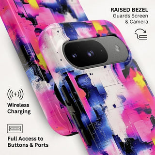 Neon Grid - Pixel Tough