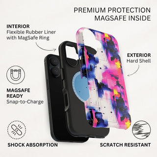 Neon Grid - iPhone MagSafe