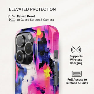 Neon Grid - iPhone Slim