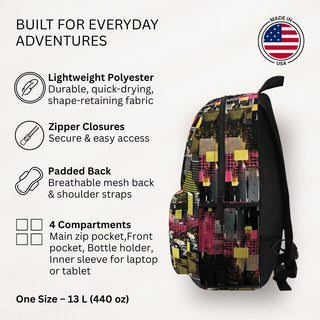 Neon Gridlock - Backpack