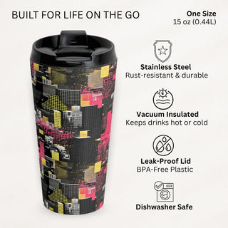 Neon Gridlock - Travel Mug