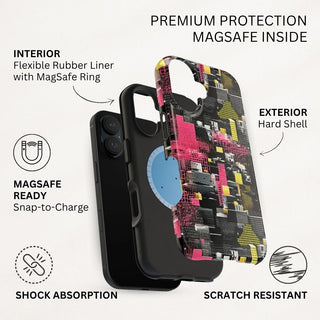 Neon Gridlock - iPhone MagSafe