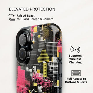 Neon Gridlock - iPhone Tough