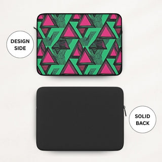 Neon Triangles - Laptop Sleeve