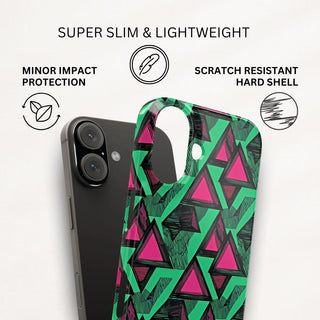 Neon Triangles - iPhone Slim