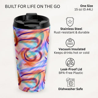 Pastel Waves - Travel Mug