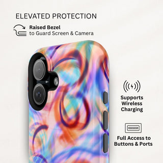 Pastel Waves - iPhone Tough