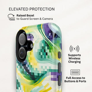 Pixel Waves - iPhone Tough