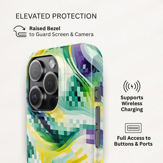 Pixel Waves - iPhone Slim