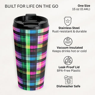 Prismatic Grid - Travel Mug