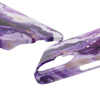 Purple Marbled - iPhone Slim