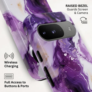 Purple Marbled - Pixel Tough