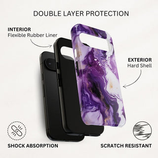 Purple Marbled - Pixel Tough