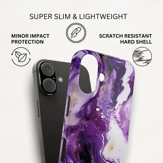 Purple Marbled - iPhone Slim