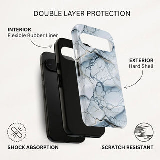 Silvery Blue Network - Pixel Tough