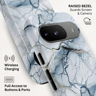 Silvery Blue Network - Pixel Tough