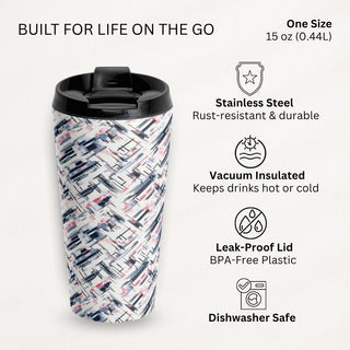 Static Grid - Travel Mug