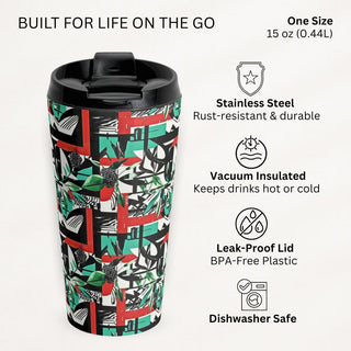 Tropical Collage - Travel Mug