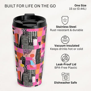 Vibrant Mosaic - Travel Mug