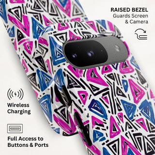 Vivid Triangles - Pixel Tough