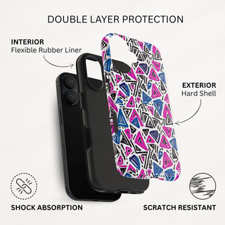 Vivid Triangles - iPhone Tough